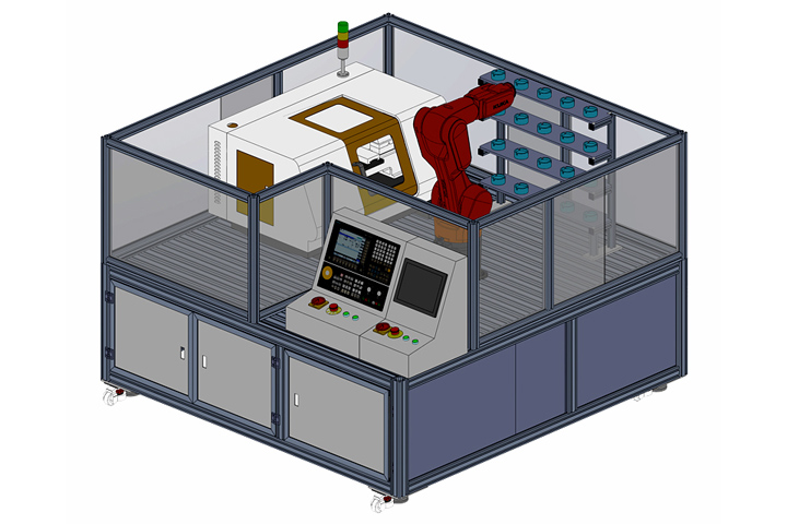 工业机器人上下料数控车床实训系统